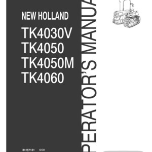 New Holland Tk4030v, Tk4050, TK4050M, TK4060 Tractor Operator Owners Operation Manual | Instant PDF Download image 3