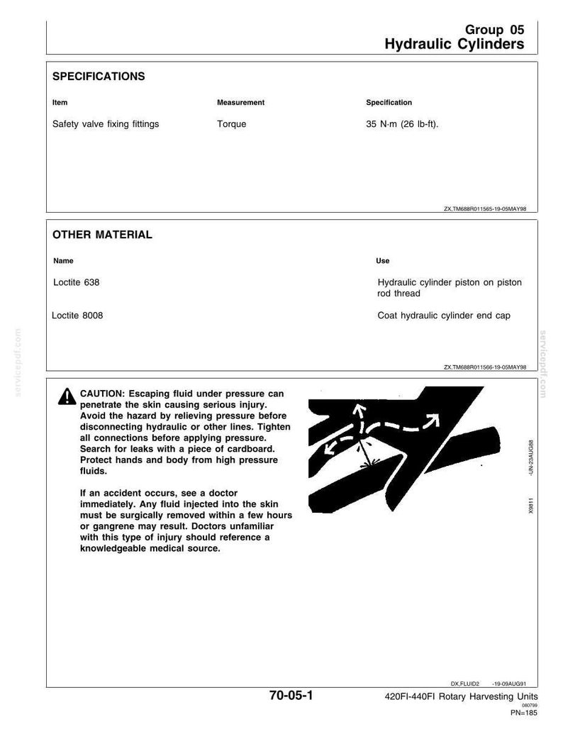 New Holland 420FI, 440FI Rotary Harvesting Header Service Repair Workshop Manual | Instant PDF Download image 9
