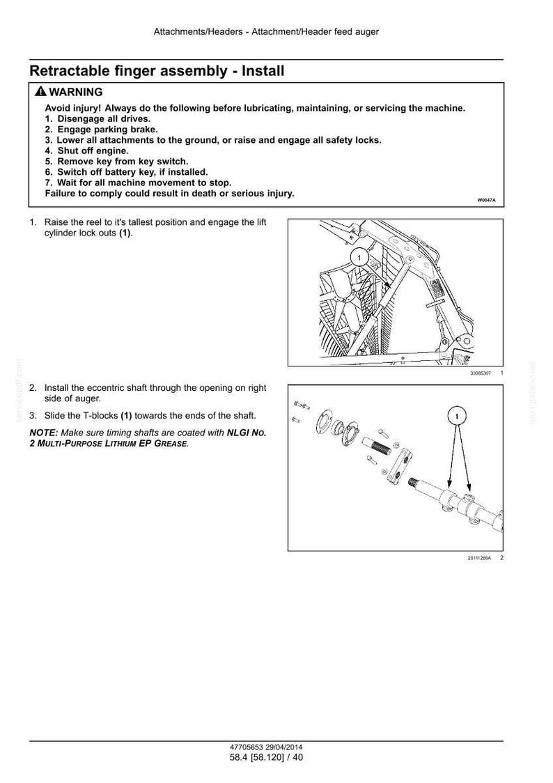 Case 3050 Spannmålsskärbord Service Reparation Verkstadsmanual | Direkt PDF-nedladdning bild 10