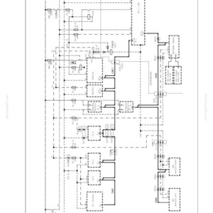 May include: A technical electrical system schematic diagram labeled SECTION 10 - ELECTRICAL SYSTEM and CAN 1 AND CAN 2. The black and white line drawing displays various interconnected components, power lines, and nodes labeled with alphanumeric codes.