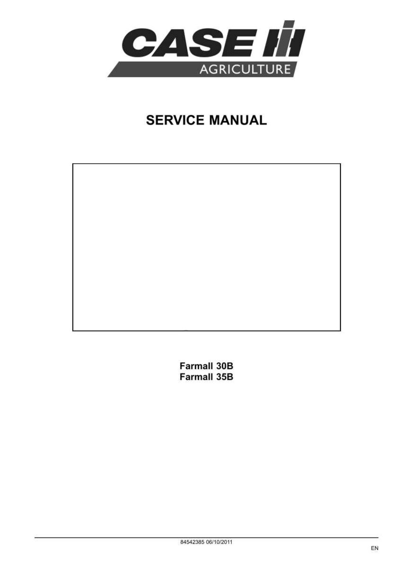 K&ouml;nnte beinhalten: Ein wei&szlig;er Servicehandbuch-Umschlag mit dem Case IH Agriculture-Logo in Schwarz und Rot. Der Text "SERVICE MANUAL" ist unter dem Logo zentriert. Das Handbuch enth&auml;lt die Modelle Farmall 30B und Farmall 35B.