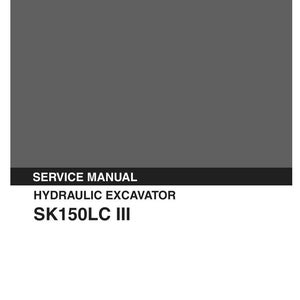 Kobelco SK150LC III Hydraulische Bagger Service Reparatur Werkstatt-Handbuch | Sofort PDF Download Bild 2