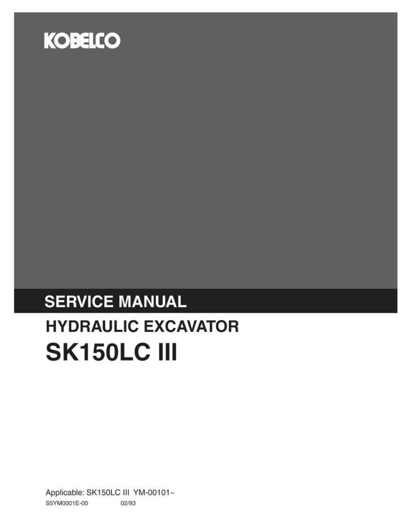 Kobelco SK150LC III Hydraulische Bagger Service Reparatur Werkstatt-Handbuch | Sofort PDF Download Bild 2
