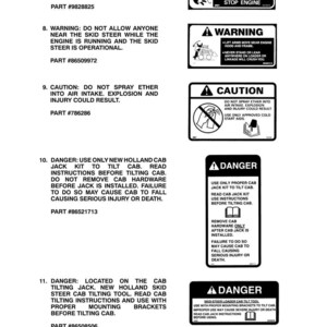New Holland LS140, LS150 Kompaktlastare Service och reparation Verkstadsmanual | Direkt PDF-nedladdning bild 11