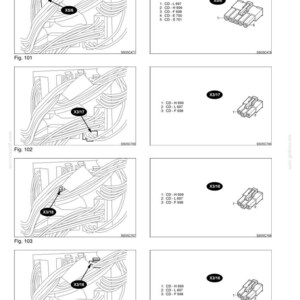 May include: Diagram of connector positions and pin assignments, with labels like X5/6, X3/17, X3/18, and X3/16. The image includes wiring diagrams and connector illustrations, along with numbered lists of connector details.
