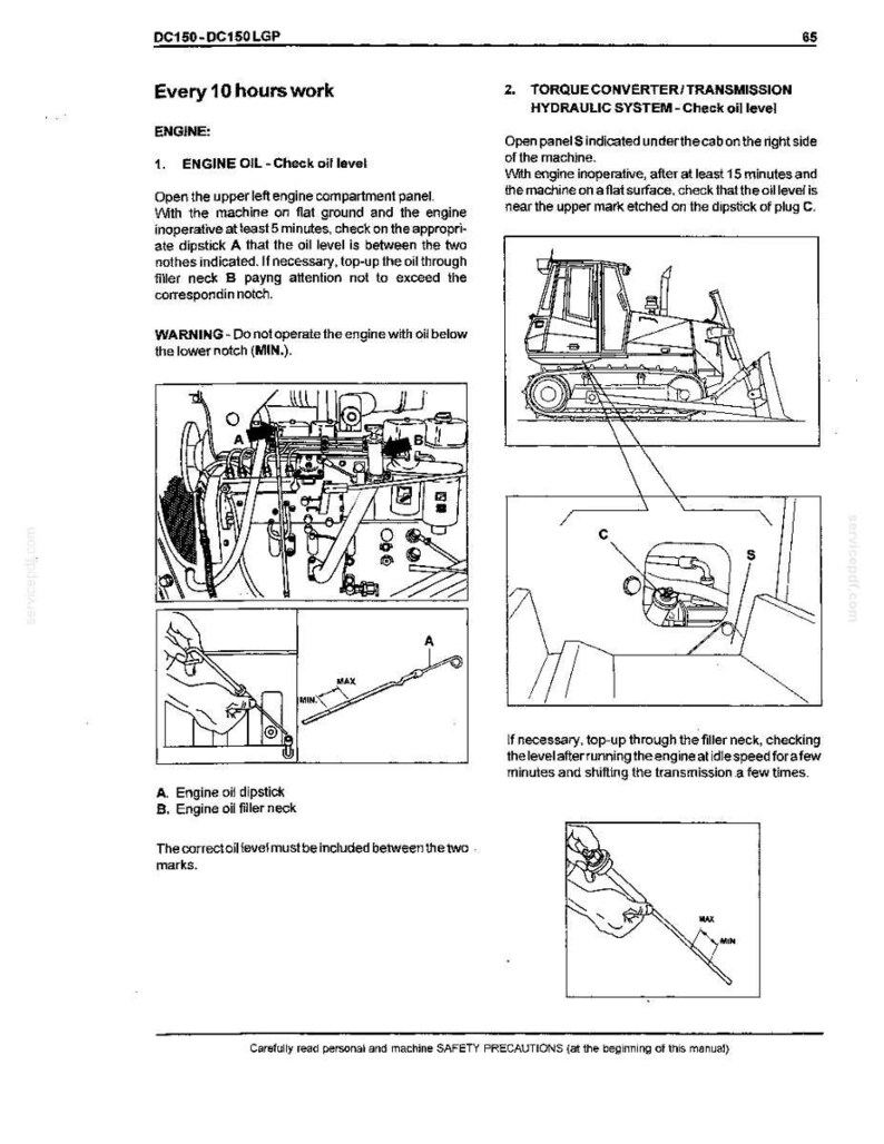 Manual de operación y mantenimiento para el operador de la New Holland DC150, DC150 LGP Construction / Descarga instantánea en PDF imagen 9