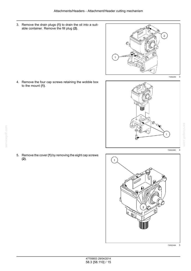 Case 3050 Spannmålsskärbord Service Reparation Verkstadsmanual | Direkt PDF-nedladdning bild 8