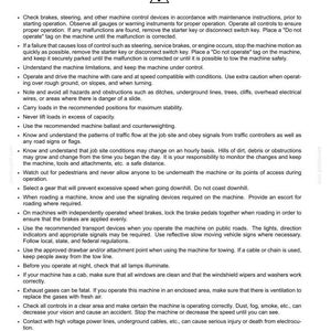 New Holland W130 Z-bar, W130 Tc, W130 Torque converter Wheel Loader Operator Owners Operation Manual | Instant Pdf Download image 4