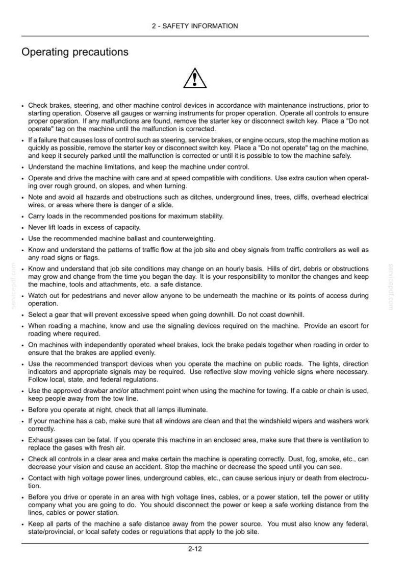 New Holland W130 Z-bar, W130 Tc, W130 Torque converter Wheel Loader Operator Owners Operation Manual | Instant Pdf Download image 4