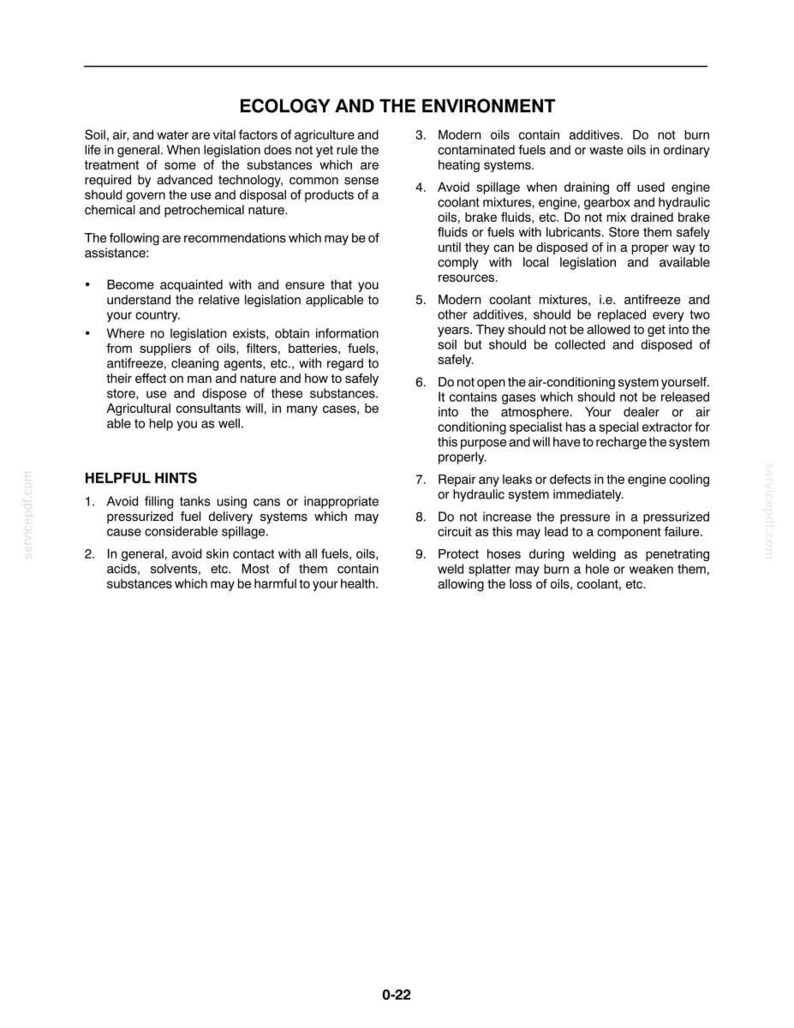 New Holland T2410, T2420 With Cab Tractor Operator Owners Operation Manual | Instant PDF Download image 4