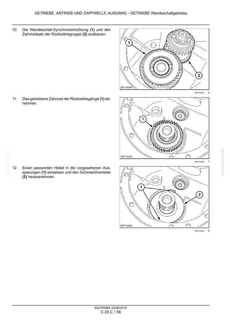 Steyr 4110, 4120, 4130, 6115, 6125, 6140 Profi & Profi Classic Traktor Wartungshandbuch Reparatur Werkstatthandbuch | PDF-Download image 7