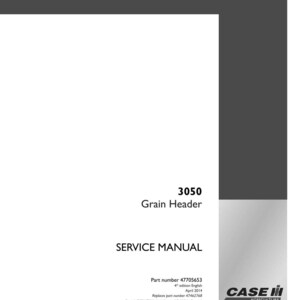 Case 3050 Spannmålsskärbord Service Reparation Verkstadsmanual | Direkt PDF-nedladdning bild 3