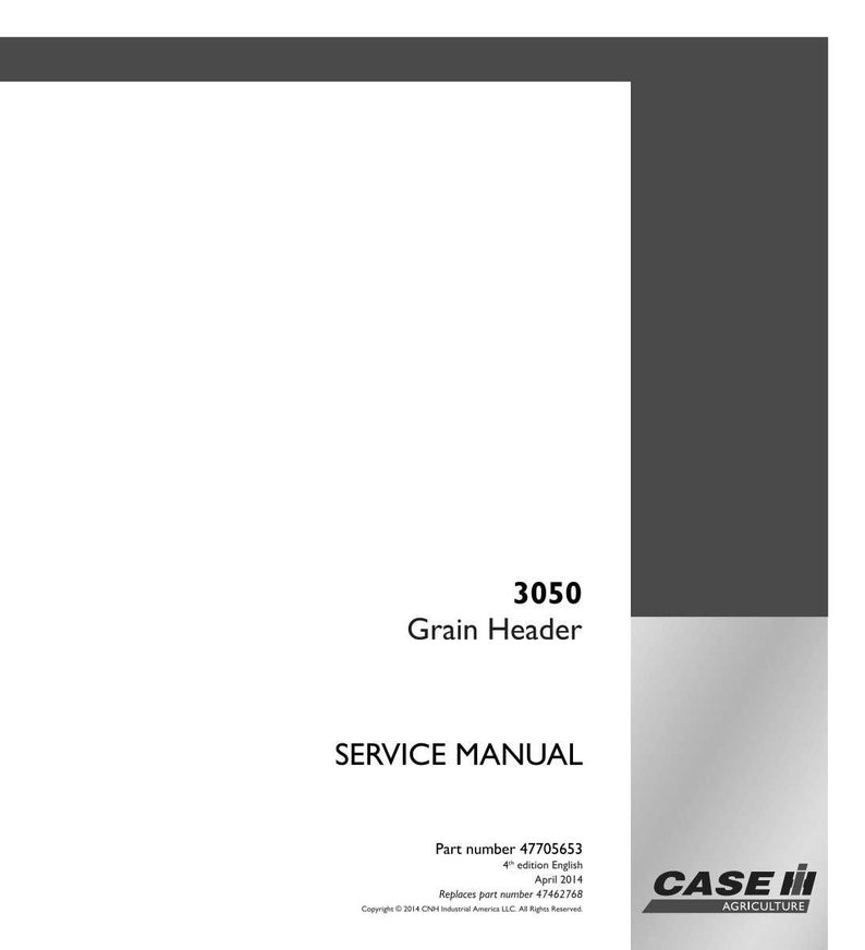 Case 3050 Spannmålsskärbord Service Reparation Verkstadsmanual | Direkt PDF-nedladdning bild 3