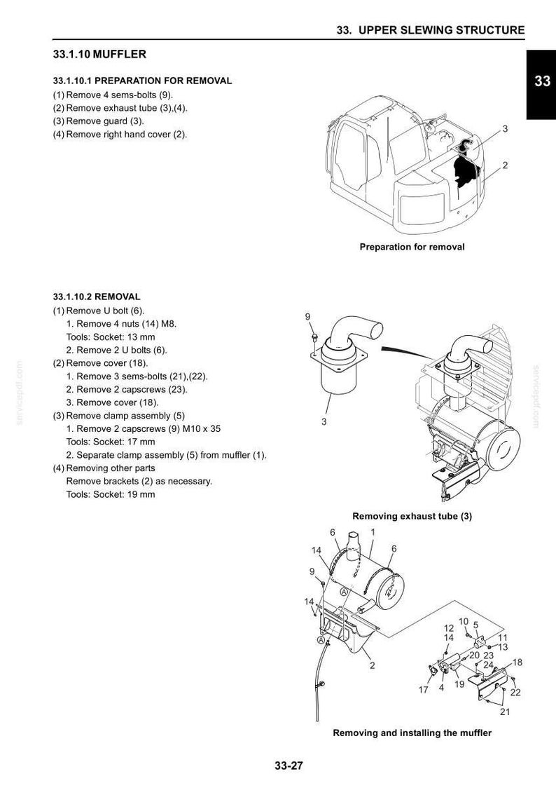 Kobelco 70SR-2 Acera hydraulische graafmachine service reparatie werkplaatshandboek | Directe pdf-download afbeelding 4