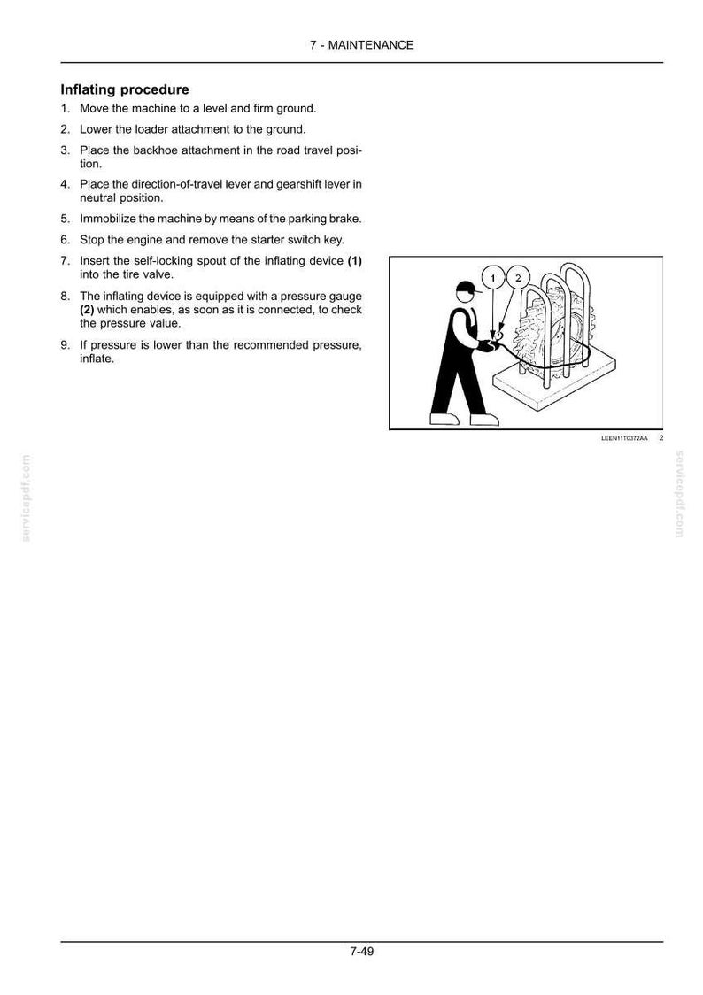 New Holland B95c, B95c Tc, B110C Tier 4B (final) Tractor Loader Backhoe Operator Owners Operation Manual | Instant PDF Download image 8