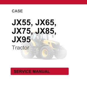 Case Jx55, Jx65, Jx75, Jx85, JX95 traktorer service, reparation och verkstadsmanual PDF | Direkt PDF-nedladdning bild 1