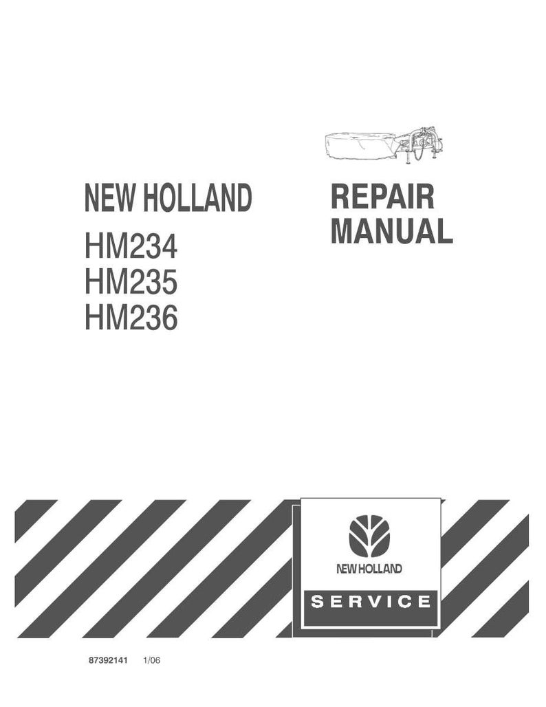 New Holland Hm234, HM235, HM236 Disc Mower Service Repair Workshop Manual | Instant PDF Download image 3