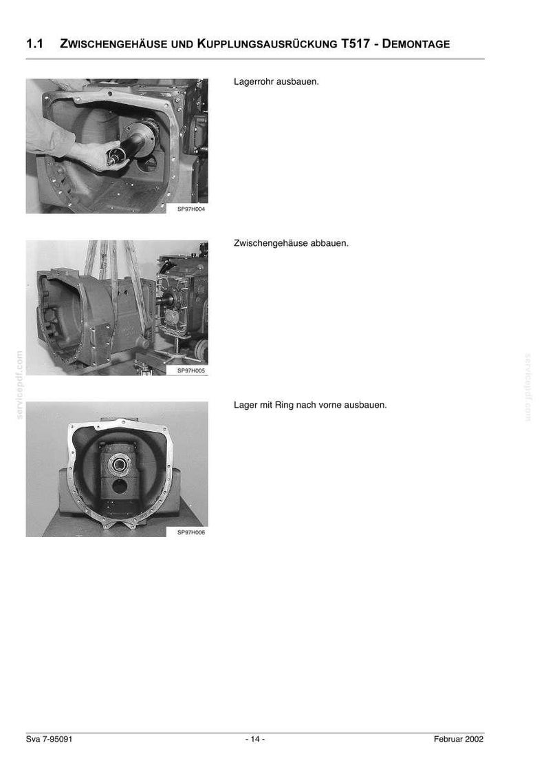 Steyr M948, M958, M952, M963 Traktoren Wartungshandbuch Reparatur Werkstatthandbuch | PDF-Download image 6