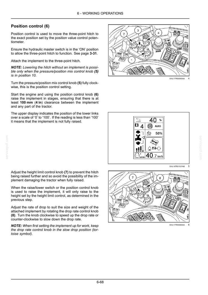 Steyr 4100, 4110, 4120 MULTI Stage IV Tractor Operator Owners Operation Manual | Instant PDF Download image 10