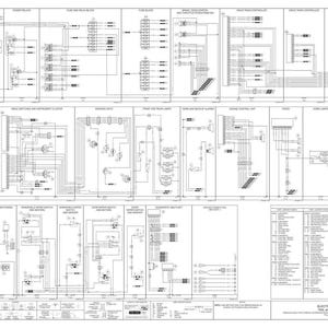 May include: Detailed electrical schematic diagram for a tow and haul crawler, featuring numerous interconnected components, wiring, and labels. The diagram is in black and white, with text and symbols.