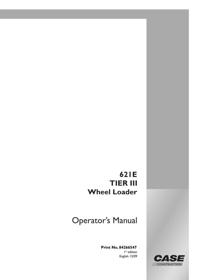 May include: A white Operator's Manual for a 621E TIER III Wheel Loader. The cover features the text "621E TIER III Wheel Loader" and "Operator's Manual". The Case Construction logo is in the bottom right corner.