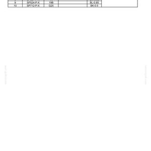 Op de afbeelding: Een specificatietabel voor een "CONNECTOR CS-16: TRAVEL ALARM SWITCH (Female)". De tabel bevat kolommen voor Pin, From, Wire, Description, Color-Size en Frame. De kolom Color-Size bevat metingen in cm.