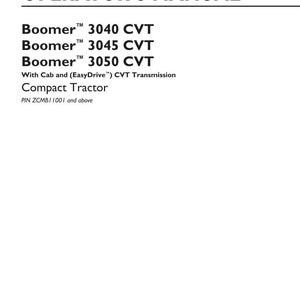 New Holland Boomer 3040 Cvt, 3045 CVT, 3050 CVT Compact Tractor Operator Owners Operation Manual | Instant PDF Download image 3