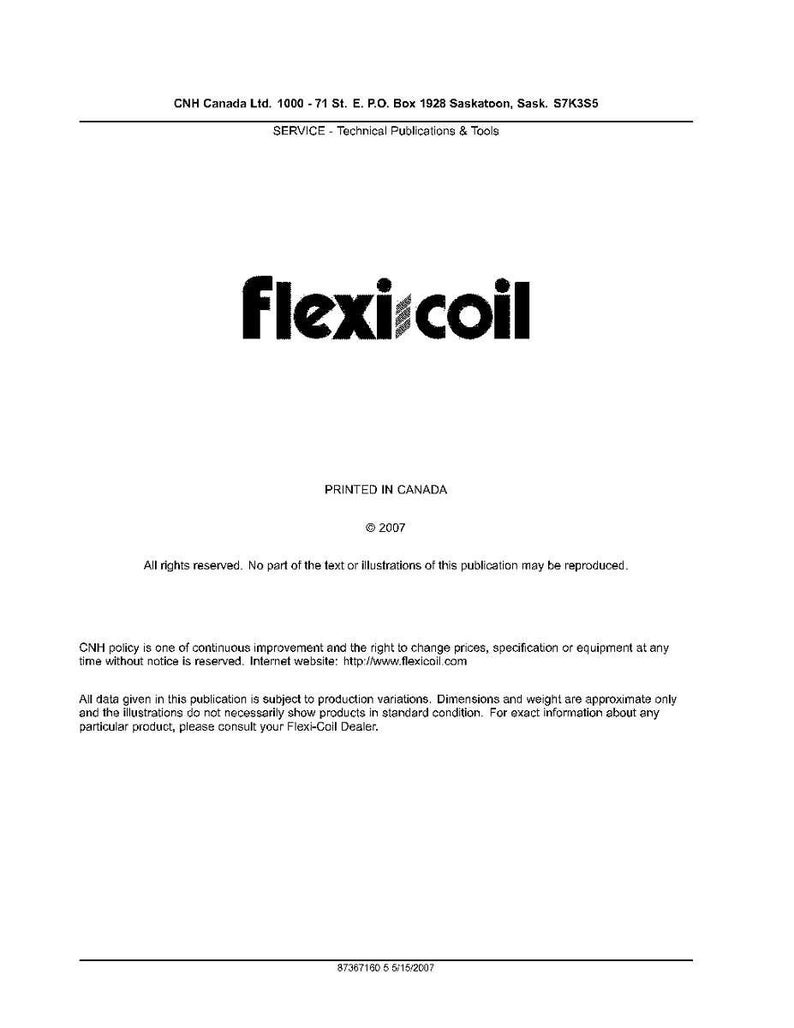 Flexi-Coil 1740, 2340, 2640, 3450, 3850, 4350 Air Cart Service Repair Workshop Manual | Instant PDF Download image 11