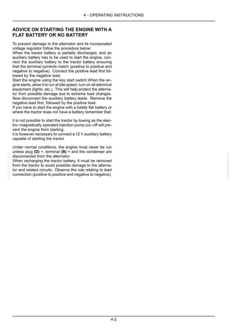 New Holland TD4.90F Tractor Operator Owners Operation Manual | Instant PDF Download image 6
