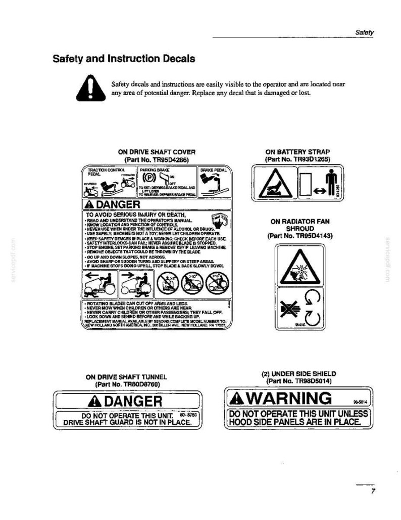 New Holland GT20 Garden Tractor Operator Owners Operation Manual | Instant PDF Download image 4