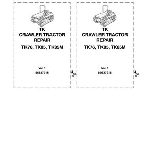 New Holland Tk76, TK85, TK85M Crawler Tractor Service Repair Workshop Manual | Instant PDF Download image 3