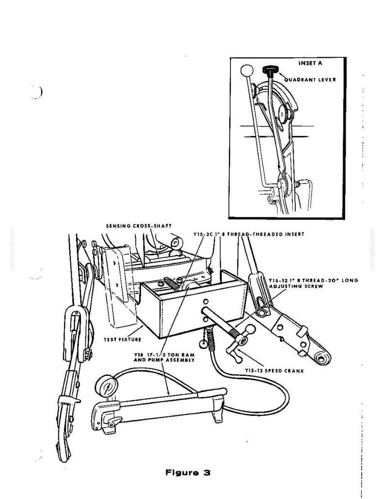 May include: Black and white technical illustration of a mechanical device, labeled "Figure 3." The diagram includes a "Quadrant Lever," "Test Fixture," and other components with text labels. An inset shows a detailed view.