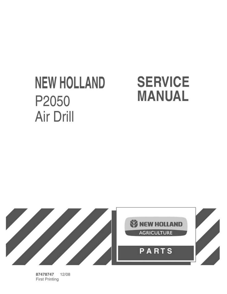New Holland P2050 Air Drill Service Repair Workshop Manual | Instant PDF Download image 3