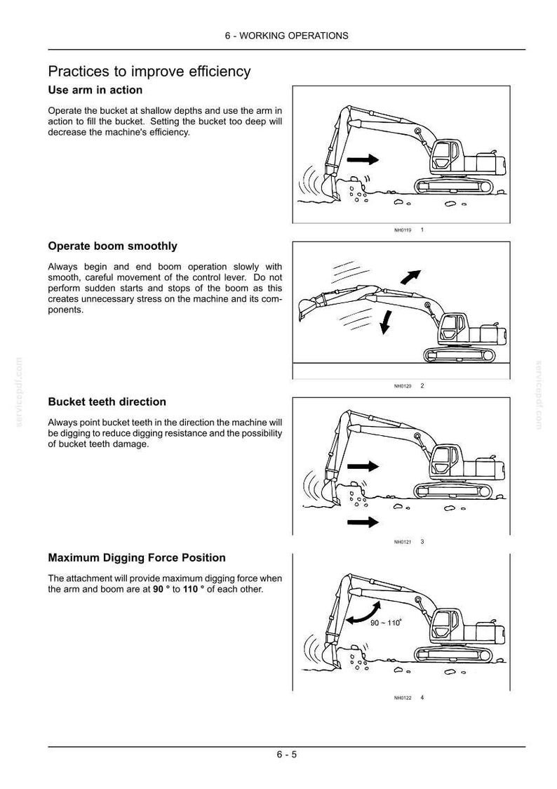 Kobelco SK210-9 Tier 4 Hydraulic Excavator Operator Owners Operation Manual | Instant PDF Download image 8