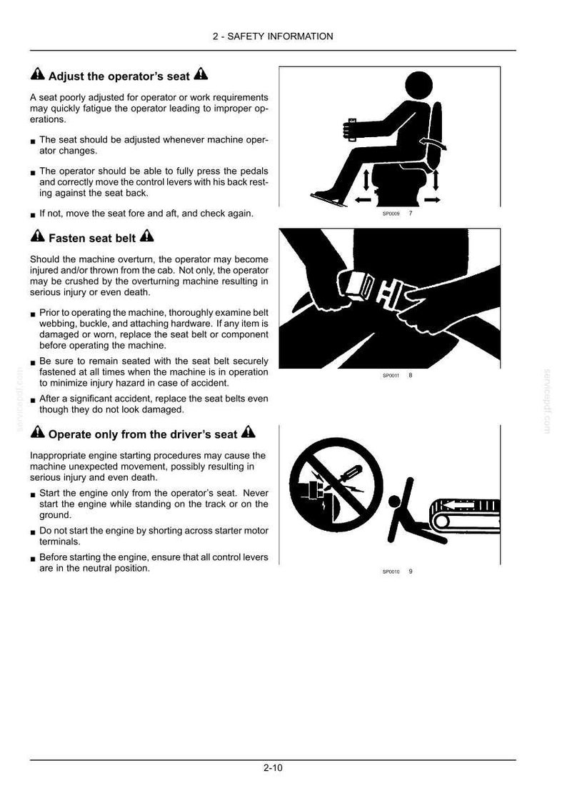 New Holland E175C, E195C Crawler Excavator Operator Owners Operation Manual | Instant PDF Download image 4