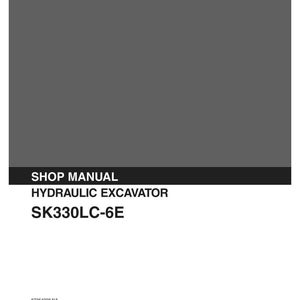 Kobelco SK330LC-6E Hydraulic Excavator Service Repair Workshop Manual | Instant PDF Download image 3