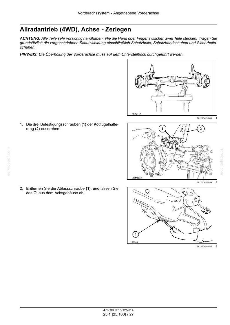 Steyr Kompakt 4075, 4085, 4095, 4105, 4115 Ecotech Traktor Wartungshandbuch Reparatur Werkstatthandbuch | PDF-Download | Market: Europe image 6