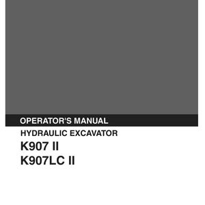 Kobelco K907 Ii, K907LC Ii Hydraulic Excavator Operator Owners Operation Manual | Instant Pdf Download image 2