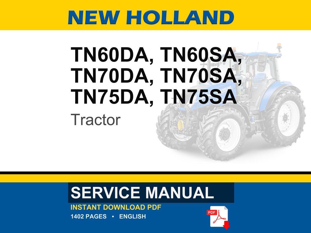 ニューホランド TN60DA、TN60SA、TN70DA、TN70SA、TN75DA、TN75SA