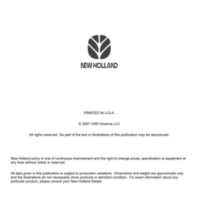 New Holland SC180, SC230, SC260, SC380, SC430 Lufttillförsel Service Reparation Verkstadsmanual | Direkt PDF-nedladdning bild 11