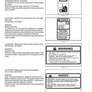 Manual de operación y mantenimiento del tractor New Holland TK4030V, TK4050, TK4050M, TK4060 / Descarga instantánea en PDF imagen 5