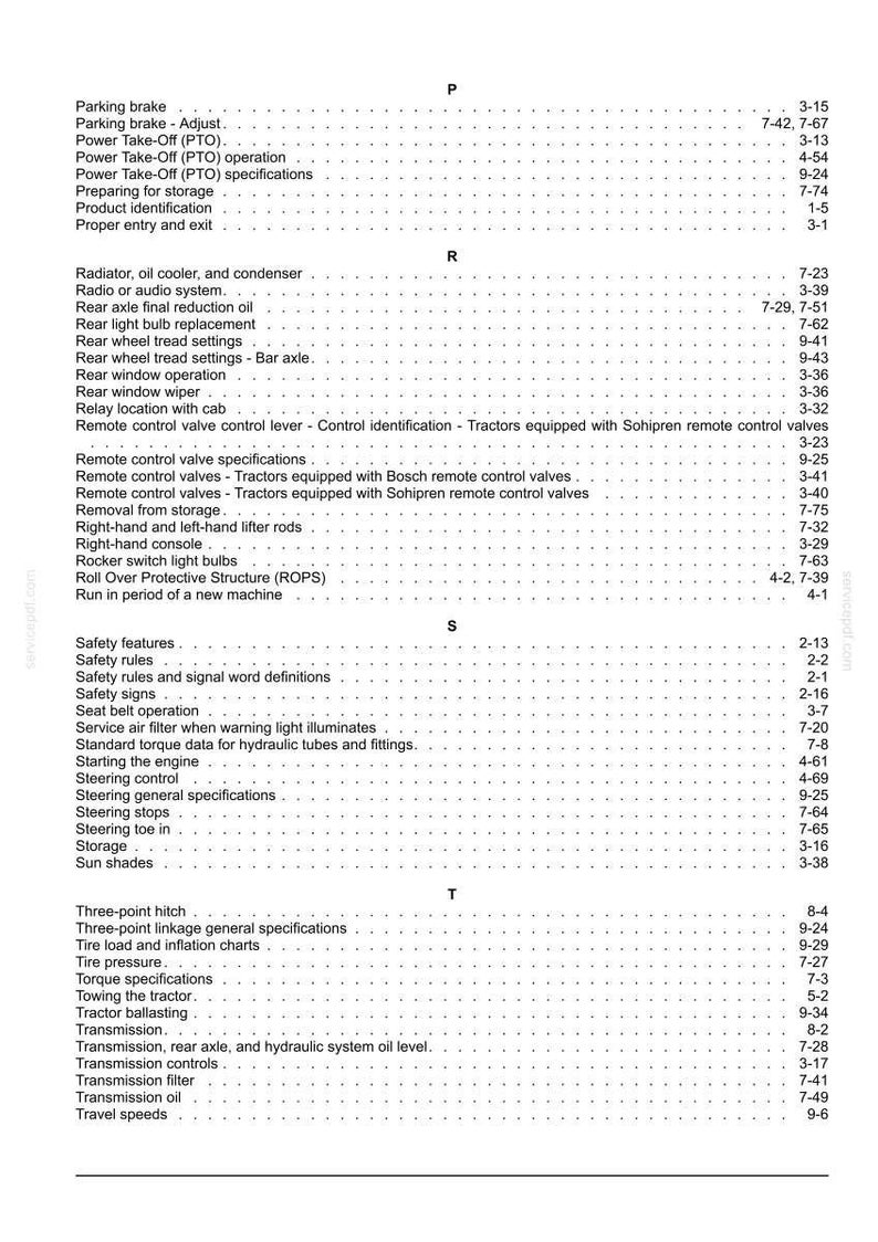 New Holland Ts6.110, Ts6.120, Ts6.125, TS6.140 HC Tier 3 Tractor Operator Owners Operation Manual | Instant PDF Download image 11