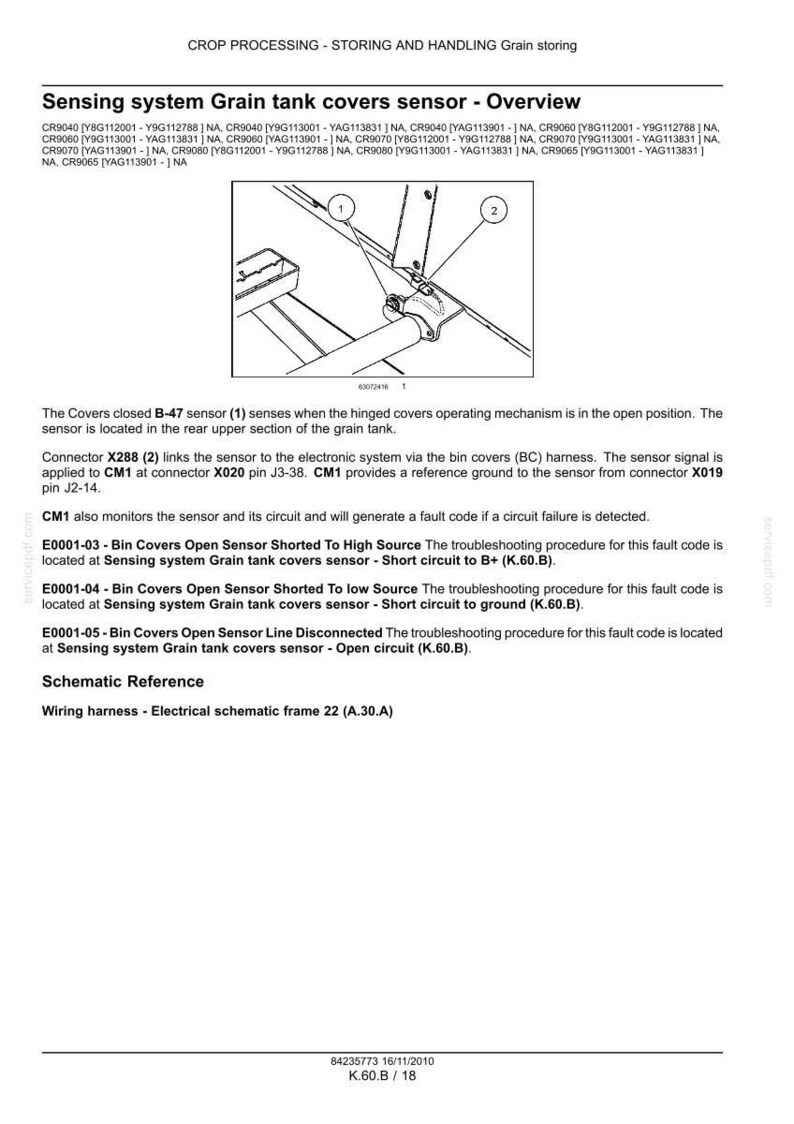 New Holland Cr9040, Cr9060, Cr9065, CR9070, CR9080 Combine Service Repair Workshop Manual | Instant PDF Download image 10