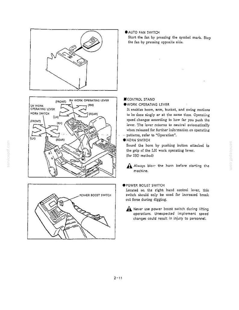 Kobelco Sk200 Iii, SK200LC III Hydraulic Excavator Operator Owners Operation Manual | Instant PDF Download image 3