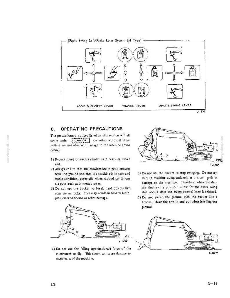 Kobelco K909 Ii, K909LC Ii Hydraulic Excavator Operator Owners Operation Manual | Instant Pdf Download image 4