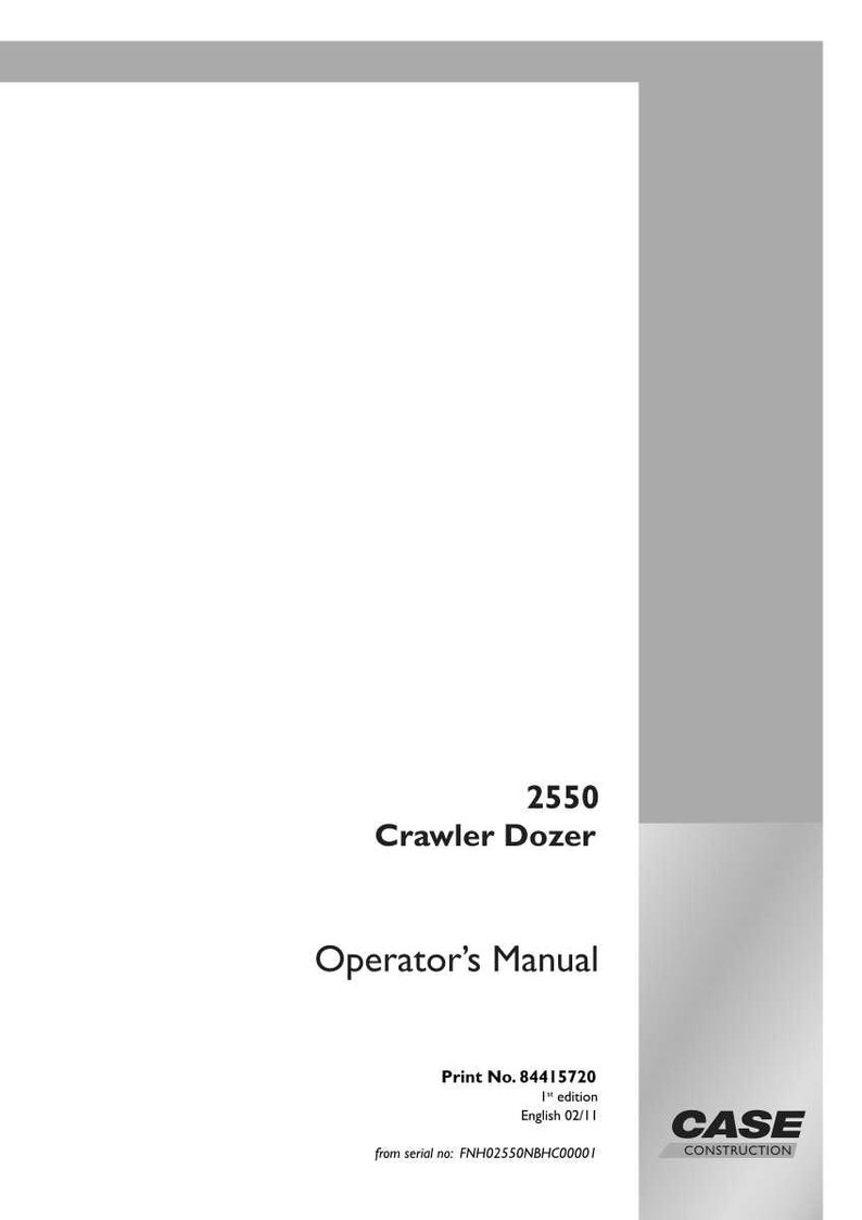 May include: A white Operator's Manual for a 2550 Crawler Dozer. The cover features the text "2550 Crawler Dozer Operator's Manual" in black. The Case Construction logo is in the bottom right corner.