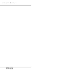 May include: A white page with the text "Electrical systems - Electrical system" at the top. Below the text is a horizontal line. At the bottom of the page are numbers and dates.