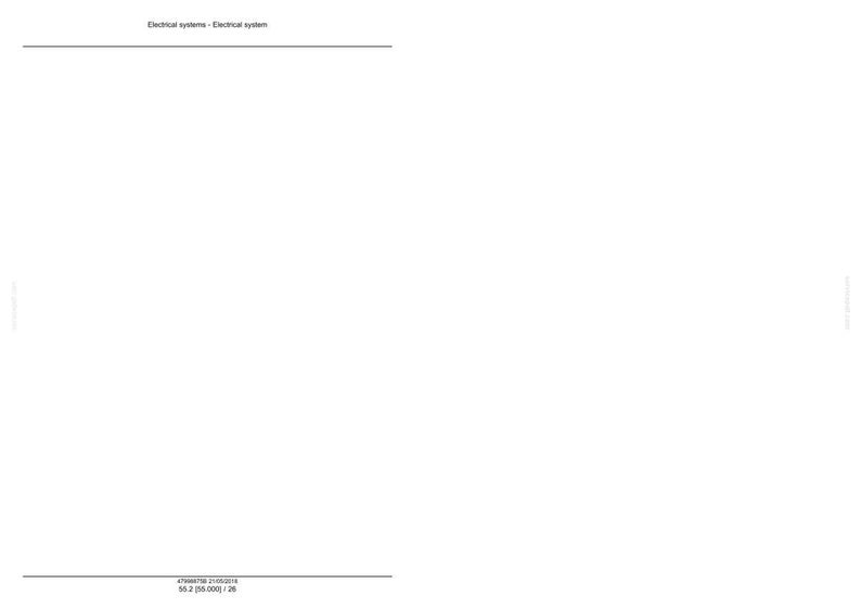 May include: A white page with the text "Electrical systems - Electrical system" at the top. Below the text is a horizontal line. At the bottom of the page are numbers and dates.