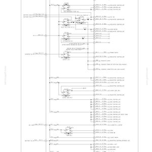 May include: A technical circuit diagram titled MECHATRO CONTROL SYSTEM E485B, displaying electrical connections, relays, fuses, and controller inputs. The schematic features black lines and text on a white background, detailing system wiring.