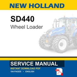 ニューホランド SD440 ホイールローダー サービス修理ワークショップマニュアル | PDF 即時ダウンロード 画像 1
